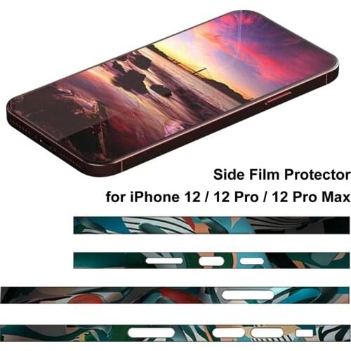 Frame Decal Skin for iPhone 12 Pro Max Side Film Cover Protector Ultra Thin Matte Stickers For Apple 12 pro max Drop shipping