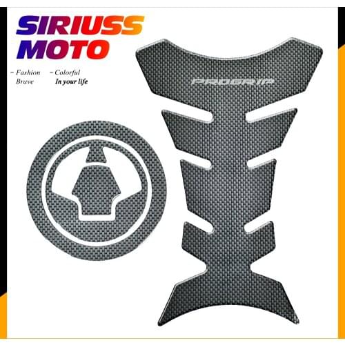 3D Carbon-look Motorcycle Tank Protector Gas Cap Decals Case for Kawasaki Ninja ZX-6R ZX600 ZX636 2007-2017