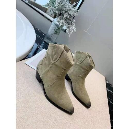 Womens Shoes Genuine Suede Dewina Boots Paris Fashion Ankle Boots