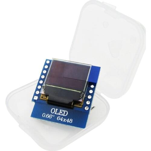 1pcs 0.66" inch 64X48 IIC I2C OLED LED LCD Dispaly Shield Compatible