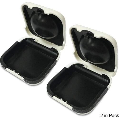 2PCS Hearing Aid Case Small - Portable Protective Storage BTE Case for Senior