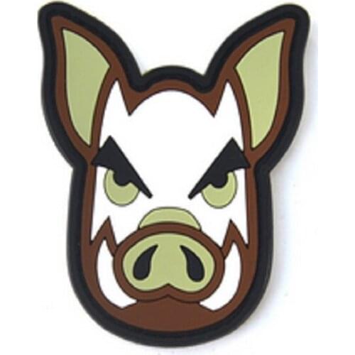 3D PVC Glue Patches Armband Loop And Hook Tactical Magic Armband PVC Tactical Pig Patches