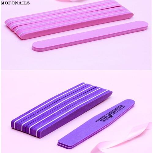 5pcs/lot Sandpaper Nails File Grit Sanding Double Sides Buffer Files Pedicure Manicure Tools File Polishing Nail Files Mofonails