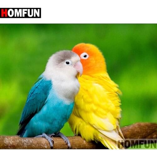 HOMFUN Full Square/Round Drill 5D DIY Diamond Painting "Animal bird" Embroidery Cross Stitch 3D Home Decor Gift A11842