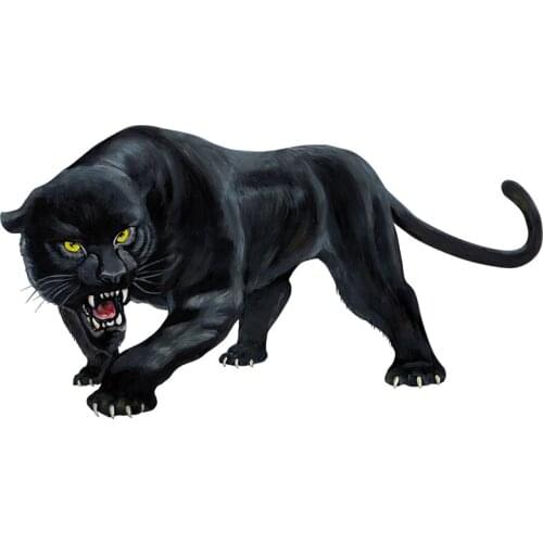 Car Sticker Animal Sticker Black Panther Roaring Colorful Funny Car Stickers and Decals Auto Styling Removable Suitable for Car