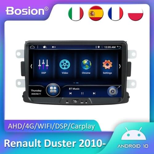 Bosion Android 10.0 Car multimedia dvd GPS radio player For Duster/Logan/Dacia/Sandero/Captur/Lada/Xray 2 8 Core car radio