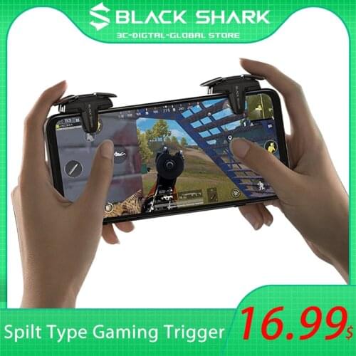 2021 New Original Black Shark Euro-wing Separated Design Pubg Trigger For Black Shark 4 3 Shooting Gamepad Joystick For Realme 7