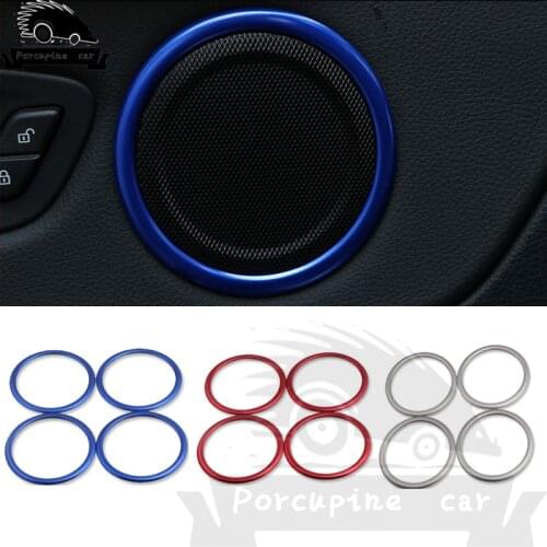 Circle Audio Speaker Cover Door Lining Interior Speaker Car Round Sticker for BMW 218i 2 Series Travel Edition Auto Accessories