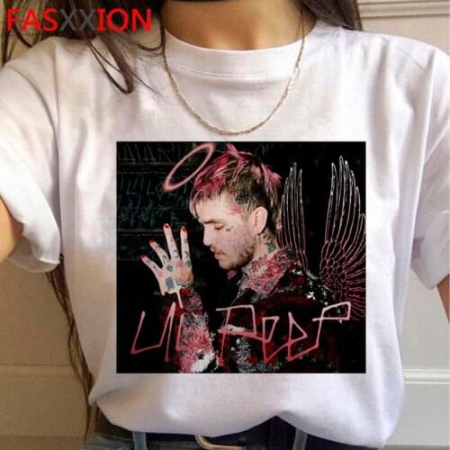 Lil Peep tshirt women aesthetic plus size japanese couple kawaii t-shirt harajuku kawaii