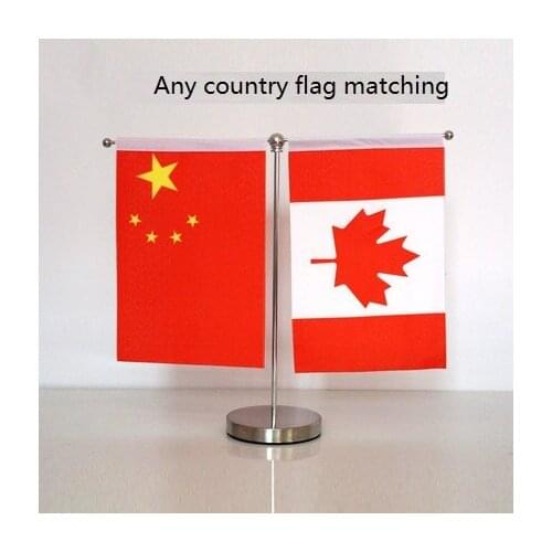 Table Flag with Stand T style 14*21CM Can be your logo