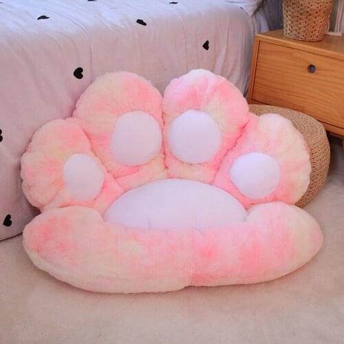 Kawaii Paw Pillow Animal Seat Cushion Stuffed Cat Paw Flower Pillow Plush Sofa Indoor Floor Home Chair Decor Children Gift