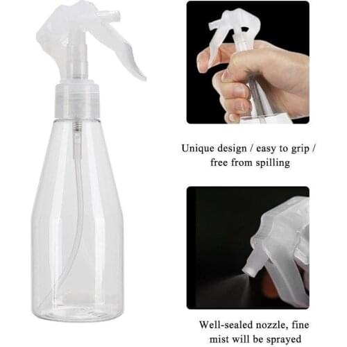 200Ml Transparante Plastic Spray Fles Draagbare Plastic Hervulbare Container Lege Cosmetische Containers Make Vocht Verstuiver