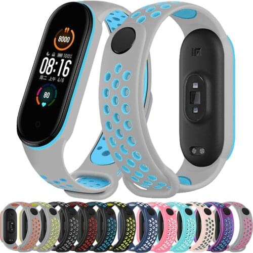 Silicone strap for xiaomi mi band 6 bracelet smartwatch wristband Replacement belt correa for mi band 5 4 3 strap accessories