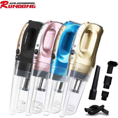 Rundong 120W vehicle-mounted vacuum cleaner 5-meter line with light dual-purpose dry and wet vacuum cleaner high-power r-6048
