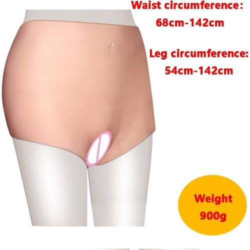 Silicone Realistic Vagina Panties For Gay Transgender Cosplay Artificial Sex Underwear Sex Toys For Transgender Male To Female