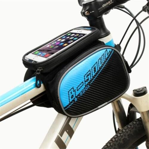 5.5 Inch Size B-Soul Bicycle Frame Front Head Top Tube Waterproof Bike Bag Cell Phone Touch Screen Bag Bike Accessoried