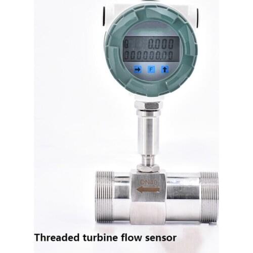 Vortex Flowmeter Water Flow Sensor Digital Flowmeter Pulse 24V DC 3.6V Lithium Battery Stainless Steel Silver DN15/20/25/32/40