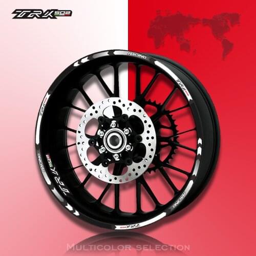 High quality Motorcycle Wheel Sticker Decal Reflective Rim Bike Suitable For Benelli TRK 502 TRK502