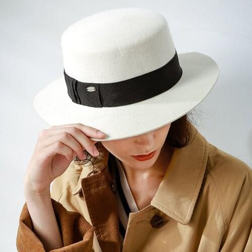 Xthree New Solid Trendy Unisex Side Panama Hat Fedora Trilby Gangster Cap For Women Sun Hat Men Fashion Hats