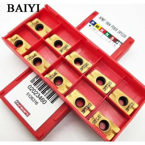 10pcs APMT1604 PDER DP5320 milling turning tool carbide insert Lathe Milling tools milling cutter APMT1604PDER
