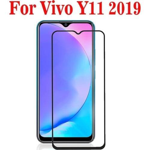 10PCS/Lot 3D Full Glue Tempered Glass For Vivo Y11 2019 Full Cover 9H Protective film Screen Protector For Vivo Y 11 2019