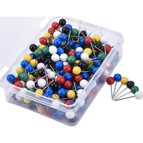 100pcs/lot DIY Patchwork Sewing Pins Colorful Pearl Light Locating Pins Positioning Needle Garment Accessory