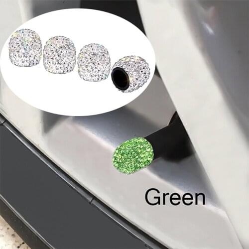 4Pcs Crystal Car Wheel Tire Tyre Valve Caps Cover For Lada Granta Vesta Niva Kalina Mitsubishi Lancer 10 ASX BMW X6 X3 X4 Jetta