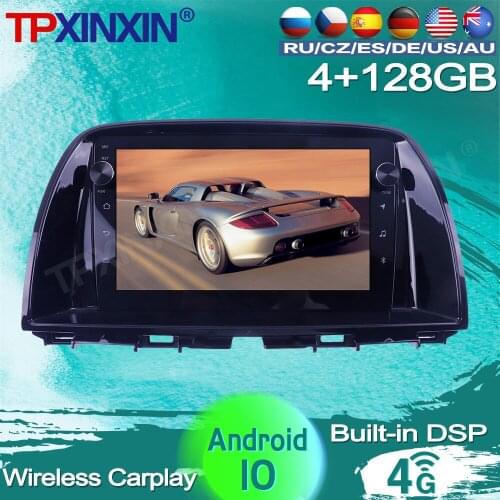 128G For Mazda CX-5 2018 2019 2020 2021 Android Car Stereo Radio Recorder video Multimedia player GPS Navigation Vioce Control