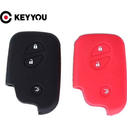 KEYYOU Silicone car key case Key Case cover For Lexus CT200h ES 300h IS250 GX400 RX270 RX450h RX350 LX570 Key Cover Key