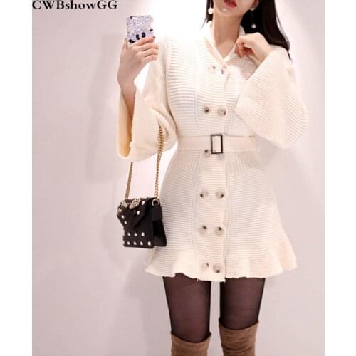 Модные вязаные платья CWBshowGG China At AliExpress