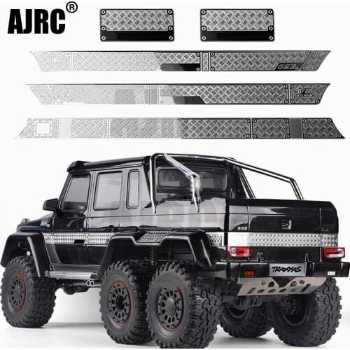 Stainless Steel Decorative Sheet Anti-skid Plate for 1/10 TRAXXAS TRX-6 G63 TRX-4 G500 RC Car Body Parts