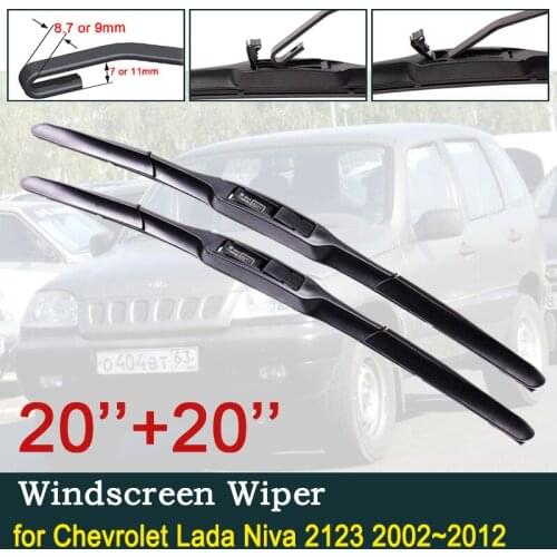 For Chevrolet Lada Niva 2123 2002~2012 Front Windscreen Wipers Car Wiper Blades Car Accessories Stickers 2003 2004 2005 2006