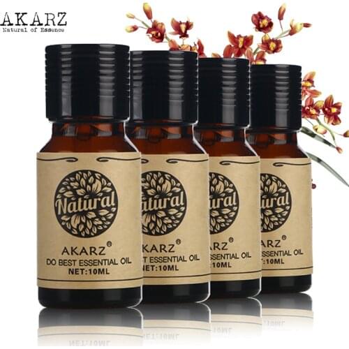 AKARZ Famous brand Sandalwood Frankincense Neroli Laurel essential oil For Aromatherapy Massage Spa Bath skin care 10ml*4