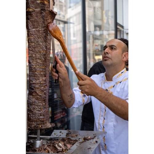 F Dick Eurocut Traditional Doner Kebab Knife 8 0152 55 Cutting Blade 55 cm Very Sharp Meat Slicer