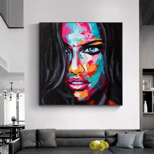 Graffiti Colorful Girls Picture Canvas Painting Oil Painting Wall Poster Modern Wall Art Picture For Living Room Decor Home