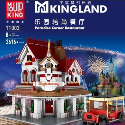 DHL 11003 MOC Street View Creative Series CORNER RESTAURANT model sets Building Blocks Toys Christmas Gifts