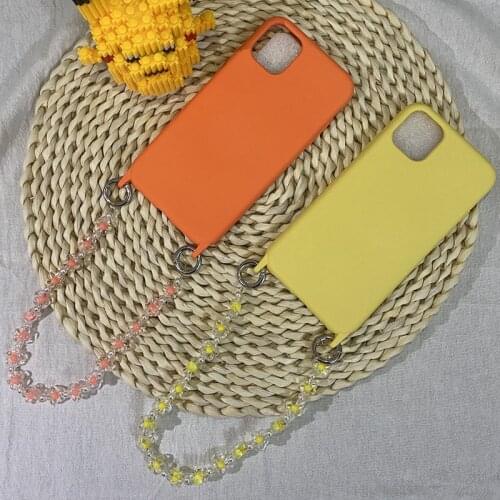 Crossbody Lanyard Silicone Necklace Holder Cord Strap Rope Phone Case for iPhone 11 pro X XS max Xr 6 6s 7 8 PLUS Cover funda