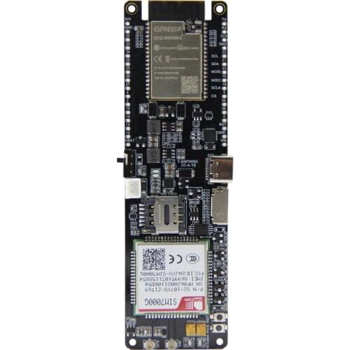LILYGO® TTGO T-SIM7000G Module ESP32-WROVER-B Chip WiFi Bluetooth 18650 Battery Holder Solar Charge Development Board
