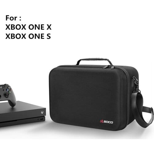 Multifunction Traveling Carry Storage Bag Case for Xbox one X ONEX / Xbox One S Handbag Shoulder bag with Strap Game disc Holder