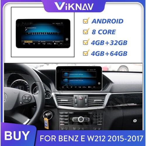 Android car auto radio multimedia player for Benz E W212 2015-2017 car audio stereo video player GPS navigation FM TV