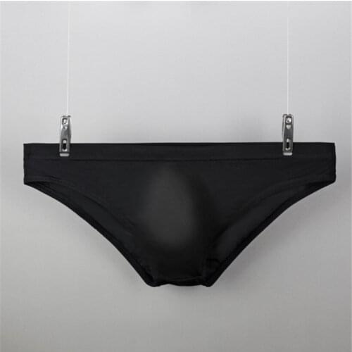 Mens Underwear Ice-silk U-convex Design Ultra-thin Mens Briefs Cueca Masculina U Pouch Male Panties Gay Underwear Ropa Pants