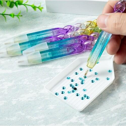 2pcs Colorful 5D Diamond Painting Embroidery Tools Kit DIY Handnade Craft Accessories Diamond Mosaic Point Drill Pen