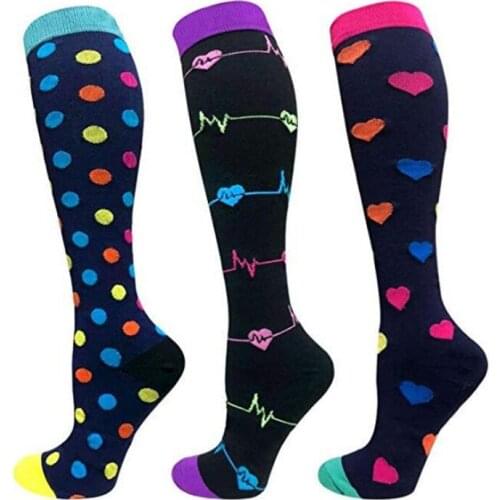 6 Styles Men Professional compression socks Fit for Sport varicose vein Travel Fit for Nurses Shin Splints Flight Travel socks
