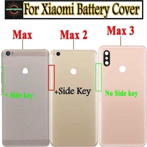 Original For Xiaomi Mi MAX 3 Battery Cover Door Housing Back Housing Case For 6.44" Xiaomi MAX 2 Battery Cover Replacement
