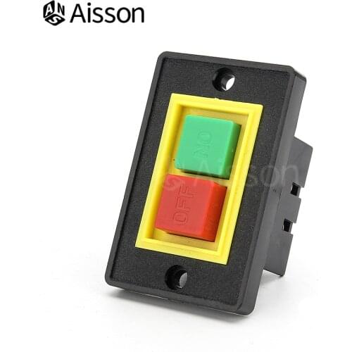 AC 380V 2KW On Off Start Stop Push Button Switch 6 Screw Terminals QCS1 Table Saw Drill Motor