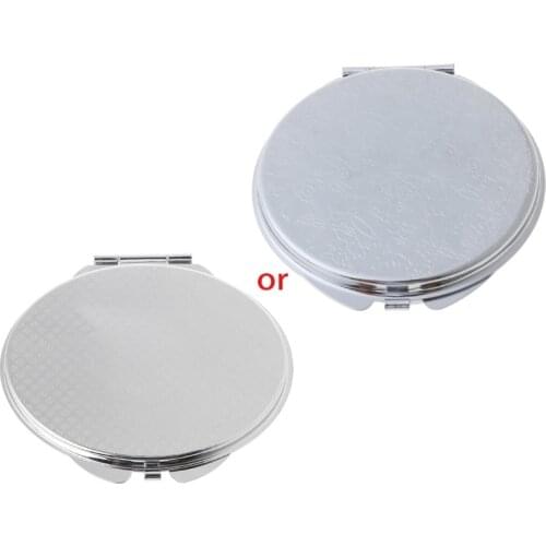 Portable Hand Pocket Various Shapes Double Folded-Side Stainless Steel Mirror