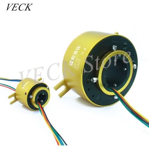 Slip Ring Through Hole Conductive Slip Ring Hollow Collector Ring Inner Diameter Conducting Ring 2 46 8 12 Road Rotary Joint
