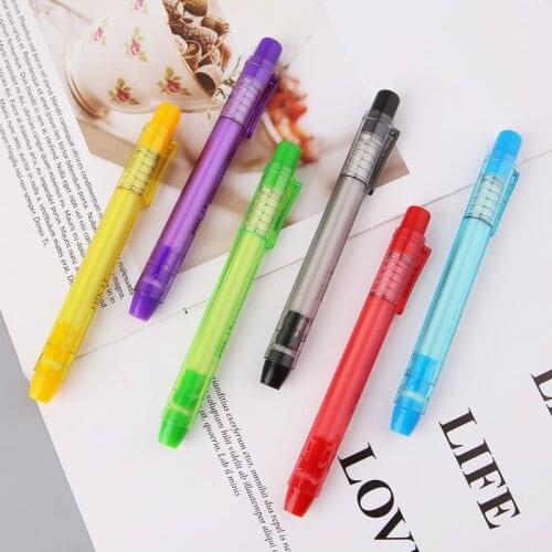 R9UA Creative Press Type Pen Shape Eraser Writing Drawing Pencil Erase Student School Office Stationery Learning Painting