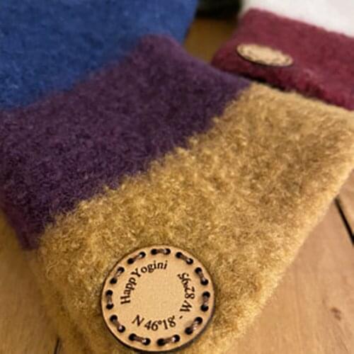 Customize Hand knitted with love, Personalize Labels for Handmade Products,Leather labels for knitted and crocheted items