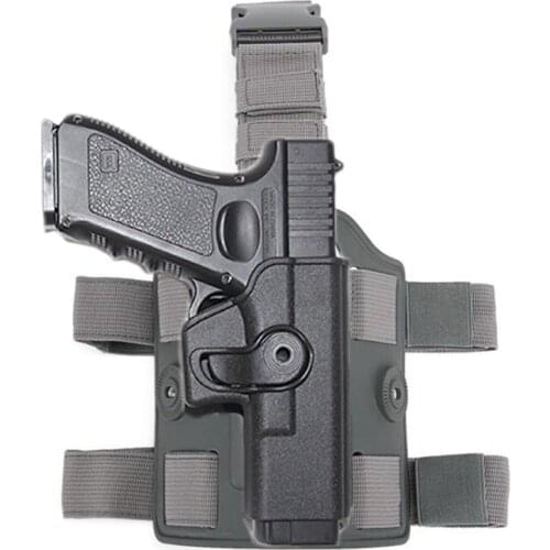 Tactical Drop Leg Gun Holster for Glock 17 19 22 26 31 Airsoft Thigh Pistol Serpa Holster Case Adapter Paddle Hunting Accessory